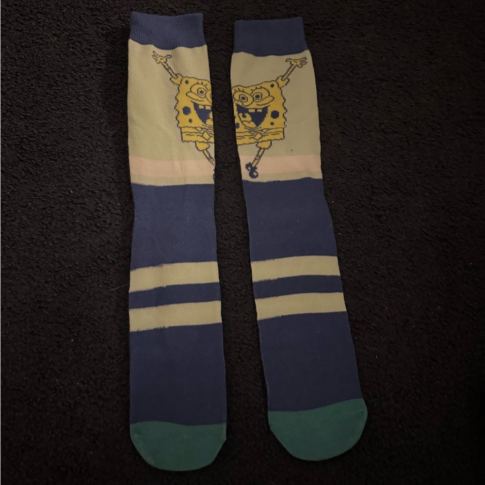 SpongeBob SquarePants Blue and Green Women's Casual Socks